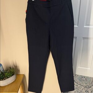 Dalia mid rise tummy control pull on navy pants